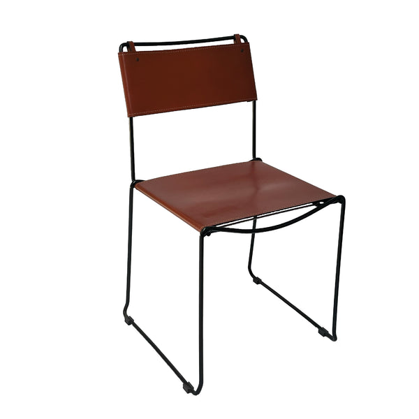 SET OF 2 PALERMO DINING LEATHER CHAIR